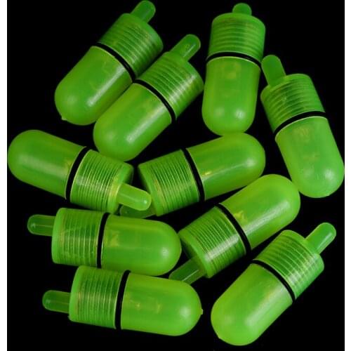 10pcs Blue/Red LED Light Fishing Float Rod Bite Night Sports Fishing Accessories Outdoor Nigth Fishing Accessories