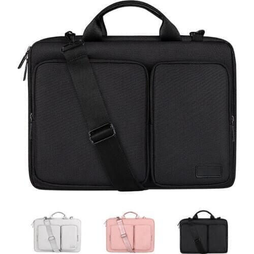 15.6 inch Laptop Briefcase Men Women Handbag Waterproof Travel Suitcase Business Document Bag Thickening Anti Collision Bolsa
