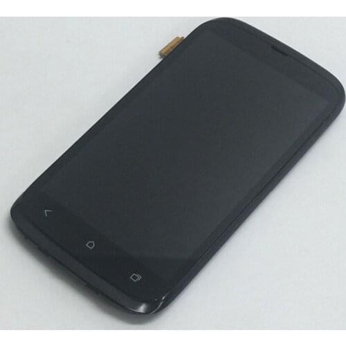 Full Touch Screen Digitizer Sensor Glass + LCD Display Screen Monitor Panel Module Assembly With Frame For HTC Desire V T328w