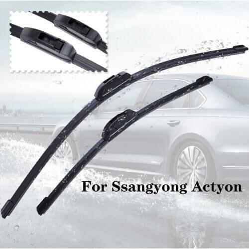 Wiper blades For Ssangyong Actyon from 2005 2006 2007 2008 2009 2010 2011 2012 Clean car windshield