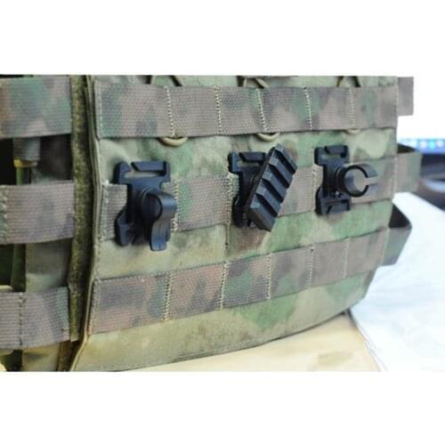 Tactical FMA Hunting 3 Type Molle Vest Adapter for 25mm Webbing Multipurpose Rail Mount Tube Pipe Clip