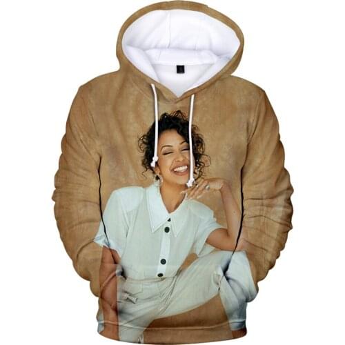 WAMNI Liza Koshy Hoodie Sweatshirt Hip Hop Fashion Streetshirt Hoody Sweatshirts Pullover Polyester Unisex Simple Loose Top 2021