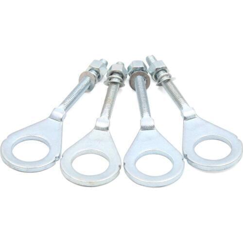 Uxcell 4pcs Metal Silver Tone Motorcycle Chain Axle Adjuster Tensioner for CG125, 4 Pack