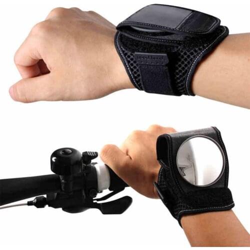 Bicycle Back Mirror With Wrist Band Strap Reflex Rear View Bike Accessories Cycling Arm Wrist Strap MTB Bike Rear View Mirror