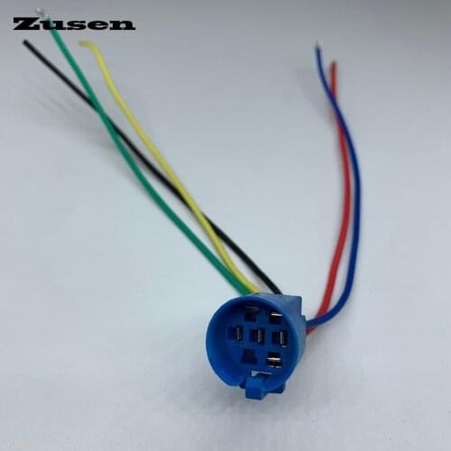 Zusen 16mm ZS16SF Wire harness connectors 5 pins 13cm for 1NO1NC for push button switch