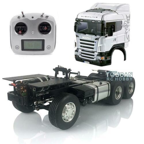 1/14 LESU RC Sca 6*4 Metal Chassis Hercul Cabin Tractor Truck i6S Radio THZH0310-SMT5
