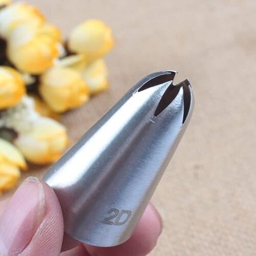 1Pcs Pastry Nozzle Rose Flower 304 Stainless Steel Cookies Supplies Silver Cakes Decoration Multi Purpose Fondant Decor