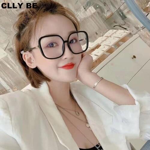 2020 Fashion Women Men Anti-blue light Transparent Computer Glasses Spectacle Frame Big Frame Sunglasses Clear Lens Eyeglasses