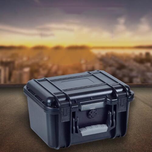 274*225*113mm Safety Instrument Tool Box ABS Plastic storage Toolbox Sealed Tool Case Box With No Foam