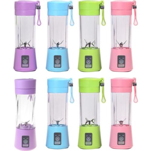 4/6 Blades Portable Blender Personal Mixer for Smoothie Fruit Juice Milk Shakes