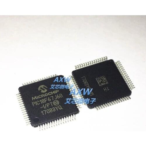 5/PCS LOT PIC18F67J60-I/PT PIC18F67J60 TQFP64 Embedded-Microcontroller 8-bit 128KB