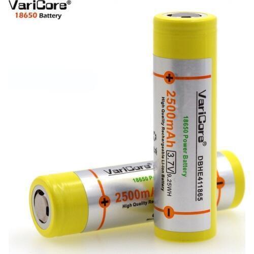 8pcs.The new original VariCore HE4 18650 power supply 30A 3.7V 2500 mAh lithium battery Electronic battery special 30A discharge
