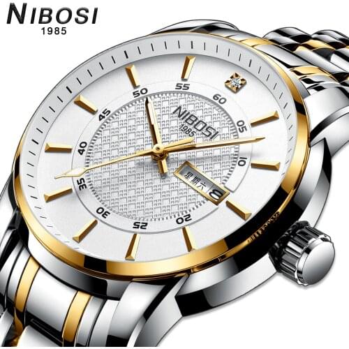 NIBOSI Clocks mens Quartz wrist watch men fashion watches tops Luxury brand business waterproof wristwatches Relogio Masculino