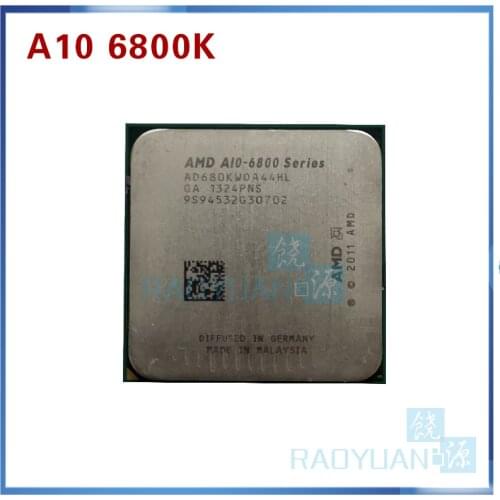 AMD A10-Series A10-6800K A10 6800 A10 6800K A10 6800B 4.1GHz Quad-Core CPU Processor AD680KWOA44HL/AD680BWOA44HL Socket FM2