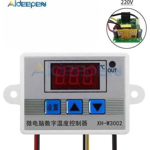 XH-W3002 110V 220V 10A Digital LED Temperature Controller AC-DC Transformer Heat Cool Thermostat Thermoregulator Isolated Power