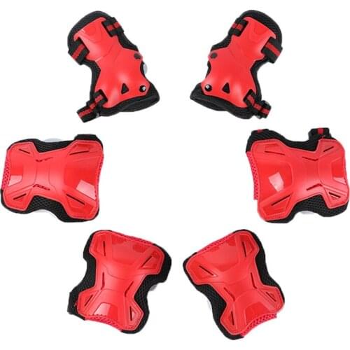 Children Sport Elbow Knee Pads Wrist Guard Hand Pads Safety Skateboard Skating Skiing Roller Protection Gear 6 Pieces/Set