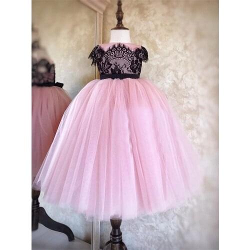 High Quality Custom Girl Dress 2021 New Flower Girl Lace Dresses Kid Children Clothing Girl Princess Dress