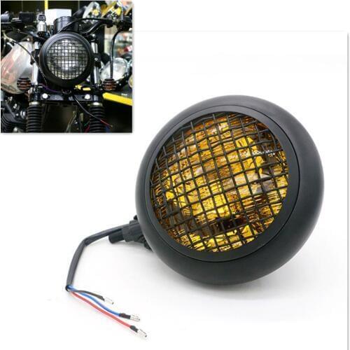 5.75'' Motorcycle Headlight Hi/Lo Beam 60W For Harley Honda Yamaha Suzuki Kawasaki Chopper Bobber Cafe Racer Touring Custom Moto