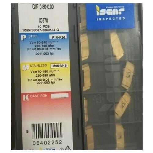 10PCS CARBIDE INSERT GIP 0.80-0.00 IC570