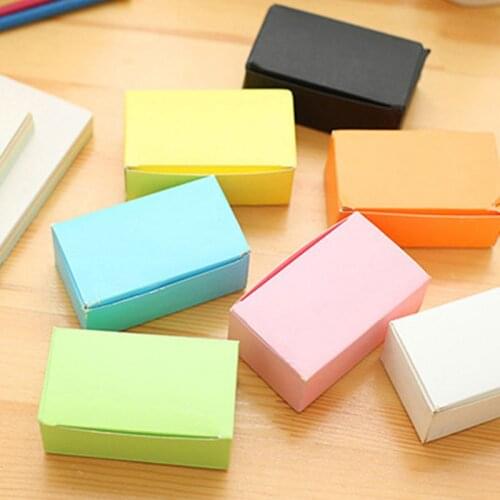100pcs/box Cowhide Color Word Card New Blank Kraft Paper Ten Choices Handwritten Card