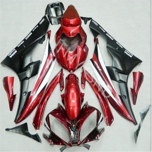 ABS Injection molding fairing kit for Yamaha YZF R6 06 07 YZFR6 2006 2007 YZFR6 06-07 wine Red black white motocycle fairing