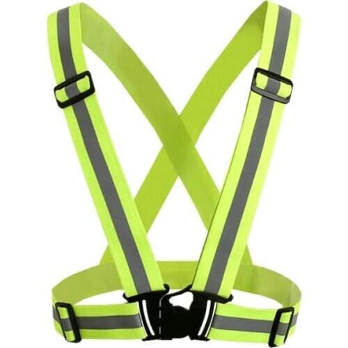 High Visibility Neon Reflective Belt Safety Vest Fit For Running Cycling Sports