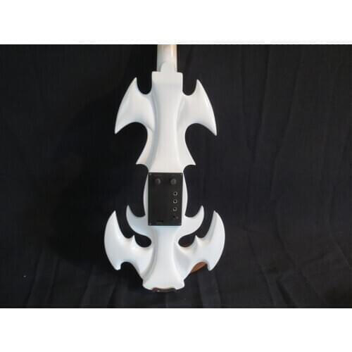 Handmade New White Color Solid Wood Top Streamline Model 4/4 Electric Violin Violino Case Bow Great Sound