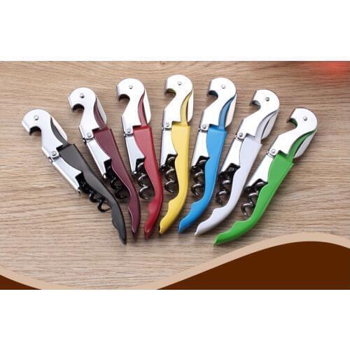 200pcs/lot Wine Corkscrew Opener Stainless Steel Bottle Opener Wine Corkscrew Tool Easy Use