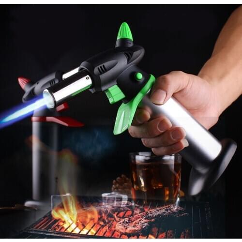 Special Kitchen Baking Barbecue Lighter Turbine Spray Gun Outdoor Spray Gun Windproof Camping Lighter Butane Large Fire Welding