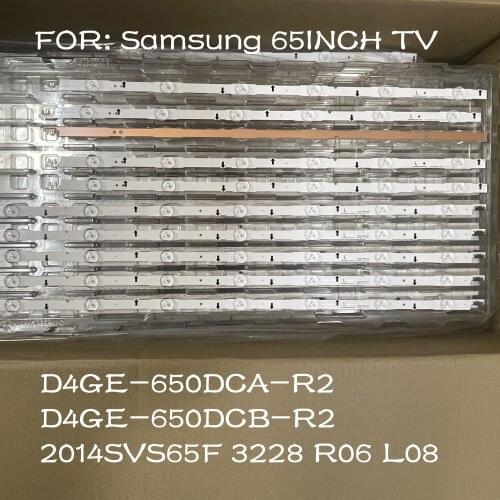 New 16pcs LED strip for Sam sung UN65J6300 UA65H6088 UA65H6400 UN65H6300 D4GE-650DCA-R2 D4GE-650DCB-R2 2014SVS65F 3228 R06 L08