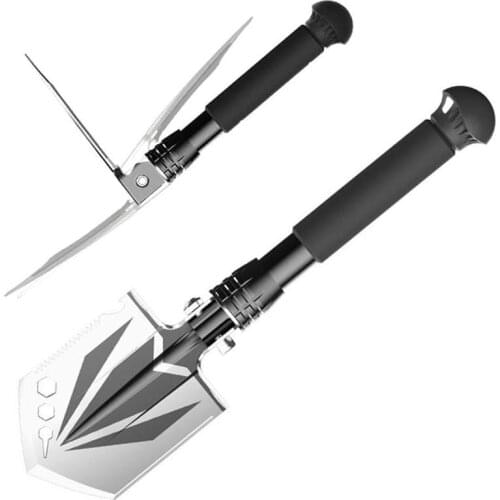Outdoor Multi-Purpose Shovel Garden Tools Folding Military Shovel Hiking Camping Defense Security Tools Garden Digging Equipment