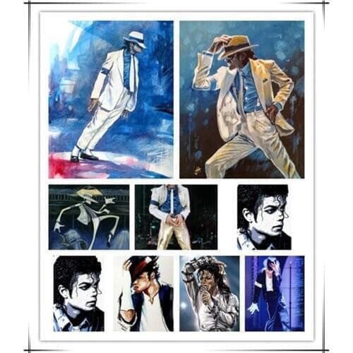 Michael Jackson diy 5D Diamond Painting Cross Stitch Full Square Drill Arts Diamond Embroidery Portrait Rhinestone Painting