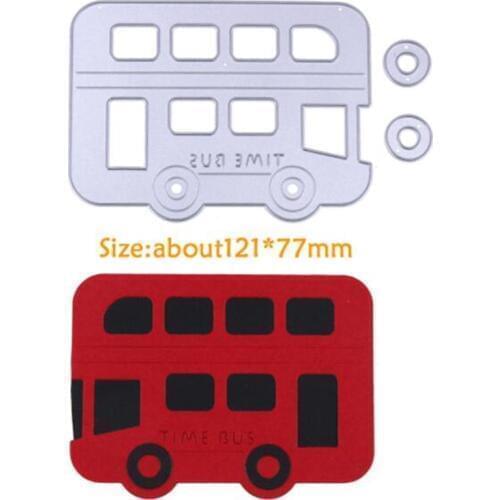 YINISE Metal Cutting Dies For Scrapbooking Stencils Bus DIY CUT PAPER Album Cards Decoration Embossing Craft Die Cuts CUTTER