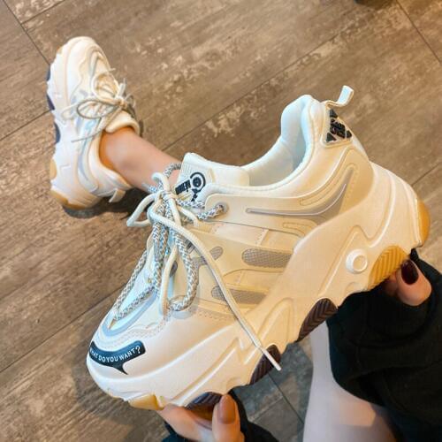 Womens shoes 2020 autumn new student fashion wild casual shoes women thick bottom increased sports shoes