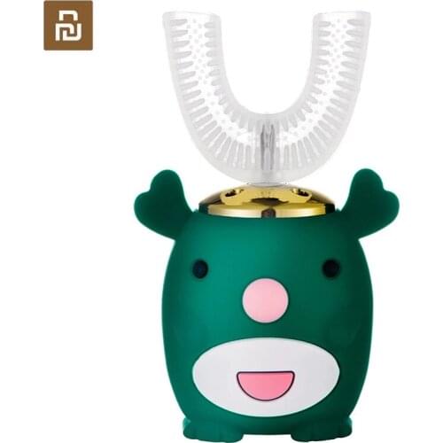 New 360 Degrees U Shaped Electric Toothbrush For Children Smart Ultrasonic Teeth Ceaning For Baby Rechargeable Toothbrush