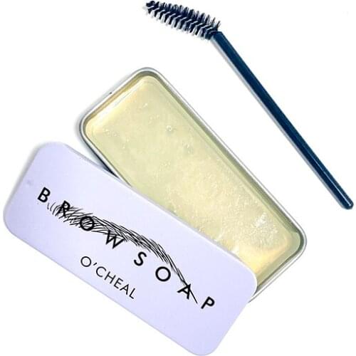 1PC Long Lasting Eyebrow Soap Wax Eyebrow Styling Gel Fixing Eyebrow Balm Natural Shaping Three-dimensional Eyebrow Gel TSLM1