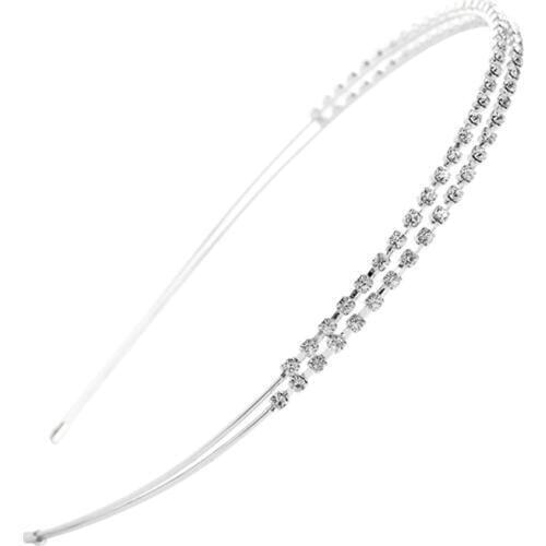 1pcs Gold Silver Hairband Fashion Women Ladies Crystal Rhinestone Headband Head Piece Girls Hair Accessories