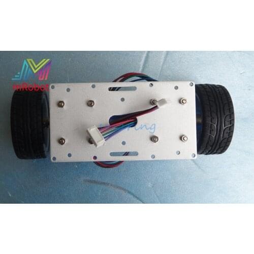 190x65 Robot Smart Car Chassis With Speed Encoder 2 Wheels Drive Car For DIY Kit Educational Teaching Tool