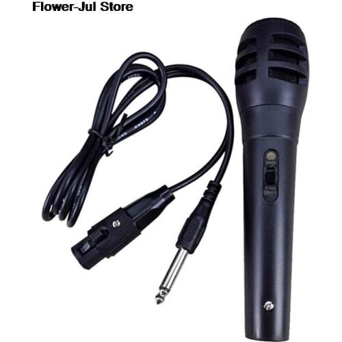 1x Handheld Microphone Wired Karaoke USB KTV Player Mic Speaker Record Music Microphones Mic Handheld Pro Dynamic Microphone