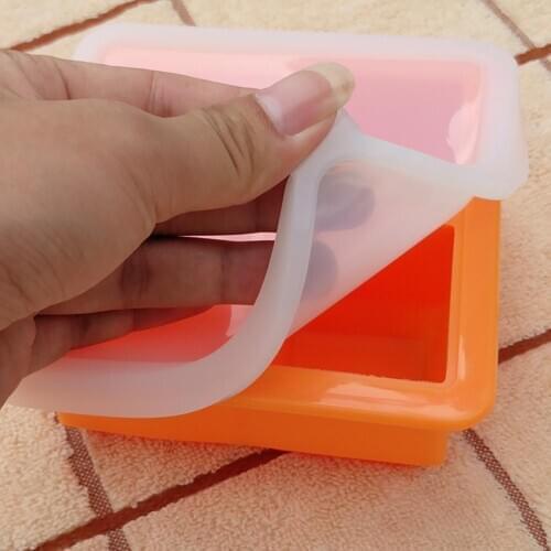 2Pcs 4-Cavity Silicone Large Ice Cube Mold Tray Reusable DIY Kitchen Bar Tool with Lid Cover Drink Jelly Freezer Mould Maker