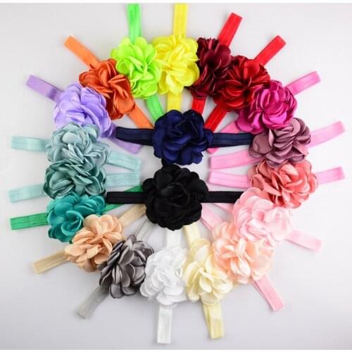 200pcs/lot wholesale bright high quality lifelike roast flower girls hair band lady FDA112