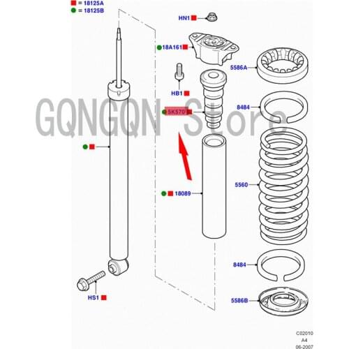 CAR rear machine buffer rubber anti-collision block For dMo nd eoF oc us rear buffer rubber assembly rubber buffer