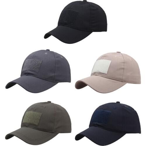 Unisex Men Women Solid Color Patch Adjustable Baseball Cap Velcro Cap Outdoor Sun Hat Snapback Hat Streetwear