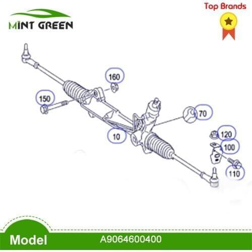 For High Quality New Power Steering Rack A9064600400 for MERCEDES-BENZ LHD