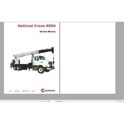 Manitowoc Crawler Cranes 2020 All Models Service Manuals DVD