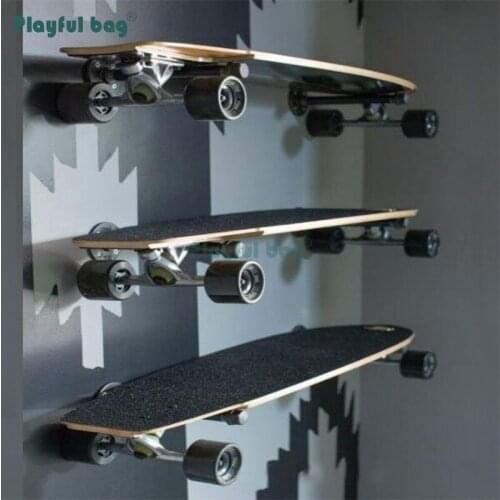Playful Bag Skateboard Wall Hanger Metal Longboard hook Skateboard bearing hook DIY Wall rack AMA53