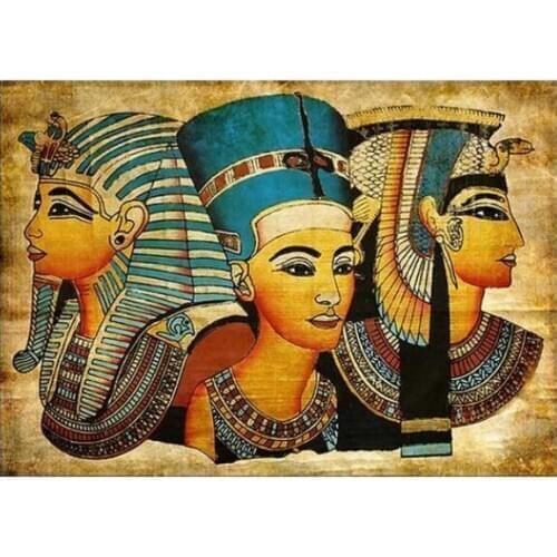 TOUOILP square full Diamond Painting Egyptische Goden