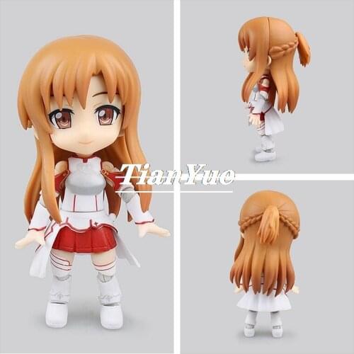 Sword Art Online Yuuki Asuna Cu-poche 017 Articulated Boxed Figure Doll Decoration 10cm