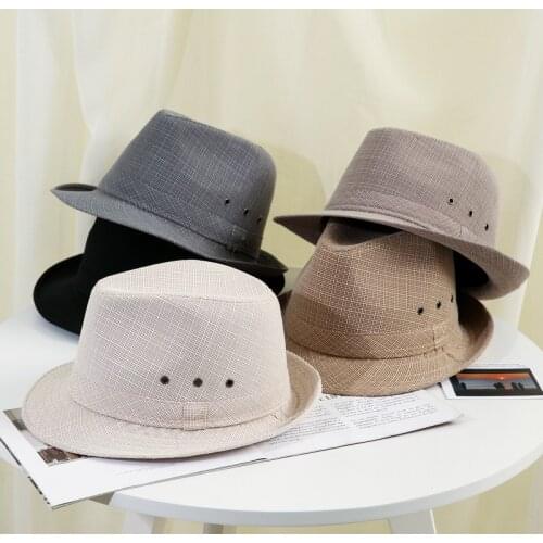 Spring and Summer Mens Hats, Fedora Hats, Mens Dome Breathable Sun Hats, Mens Hats, Top Hats, Mens Travel Hats, Beach Hats