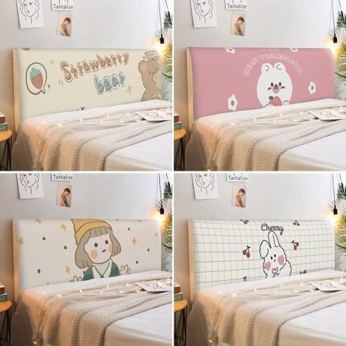 Ins pink naughty rabbit Bedhead Cover all Inclusive dust headboard protect cover bed spreads cute Bedroom Decor for girl/kid